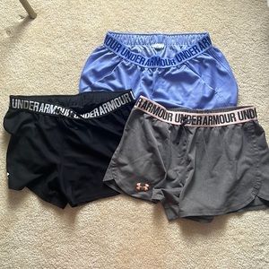 3 UA Womens Shorts